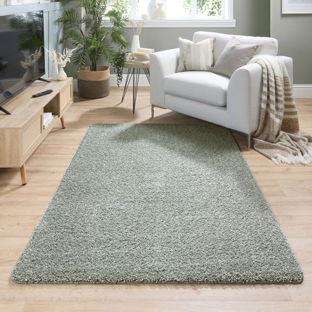 MadeNorth Shaggy Fleck Green Rug