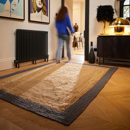 Origins Jute Border Grey