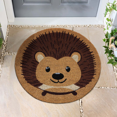 My Mat Printed Coir Hedgehog Circle