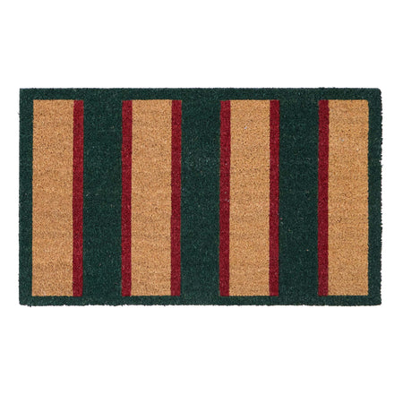 MadeBeyond Printed Coir Heritage Stripe Green