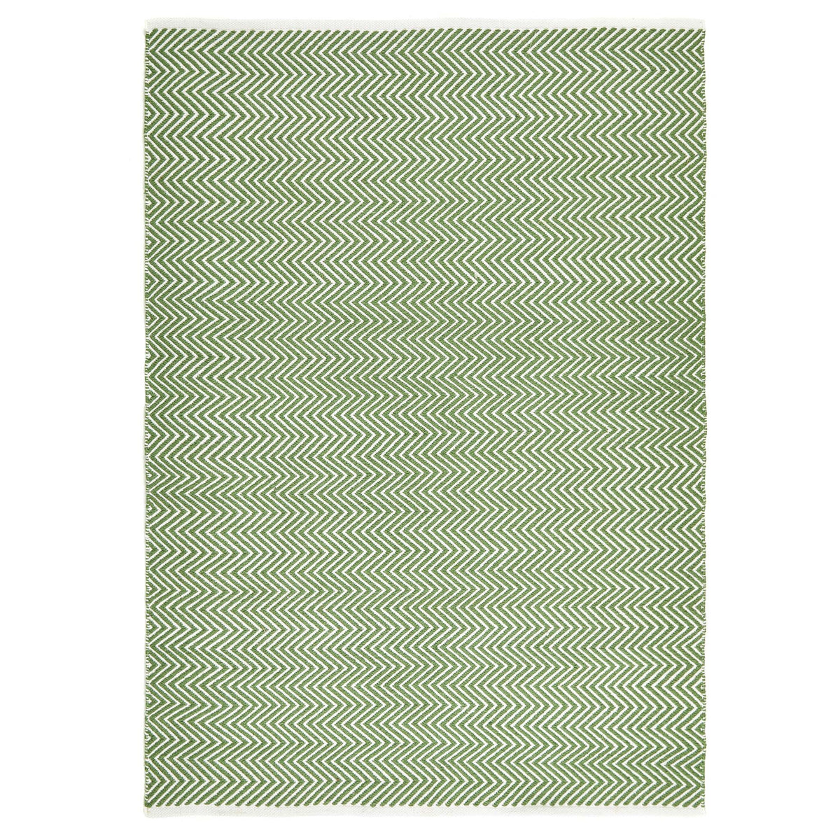 Hug Rug Woven Herringbone Rug Dark Green