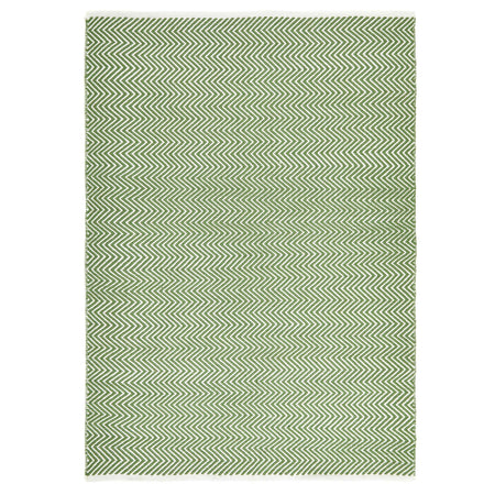 Hug Rug Woven Herringbone Rug Dark Green
