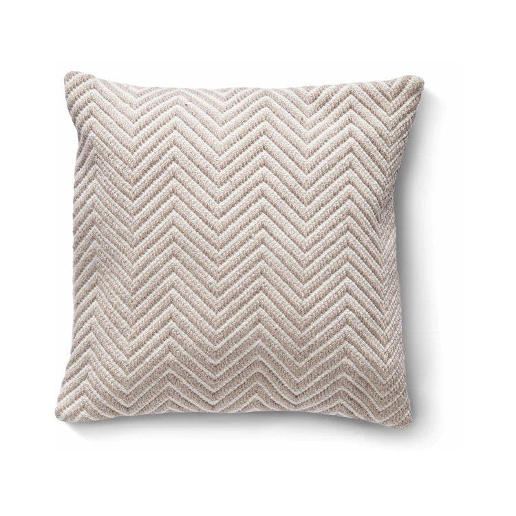 Hug Rug Woven Herringbone Cushion Natural