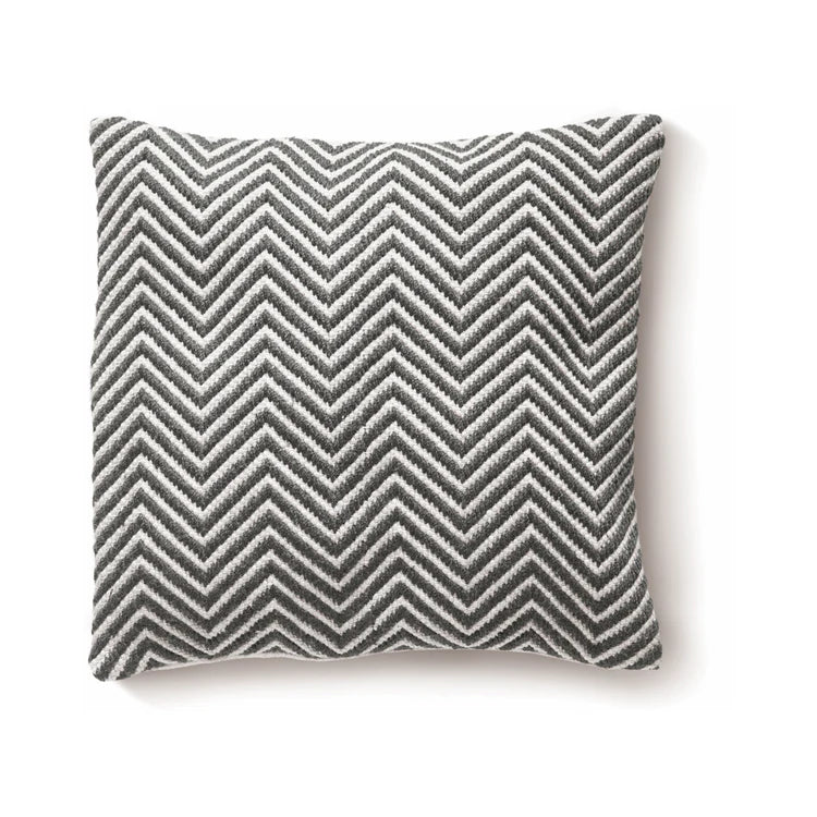 Hug Rug Woven Herringbone Cushion Warm Grey