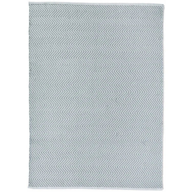 Hug Rug Woven Herringbone Rug Sky Grey