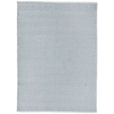 Hug Rug Woven Herringbone Rug Sky Grey