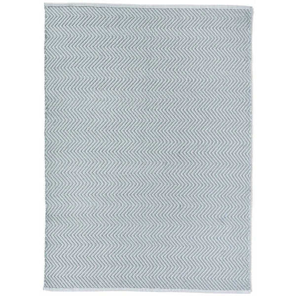 Hug Rug Woven Herringbone Rug Sky Grey