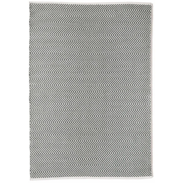 Hug Rug Woven Herringbone Rug Warm Grey