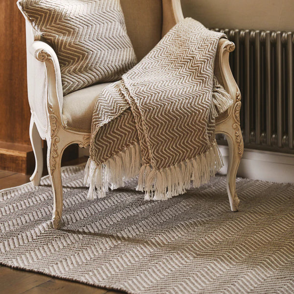 Hug Rug Woven Herringbone Rug Natural