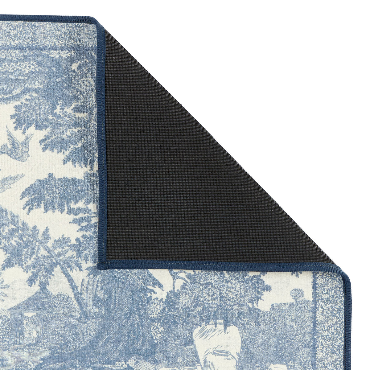 Sanderson by Highgrove x Hug Rug Eco-Washable Highgrove Toile Tetbury Blue
