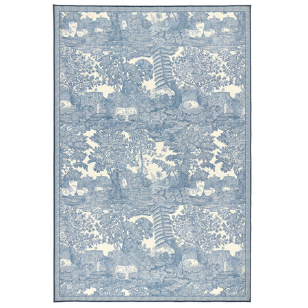 Highgrove by Sanderson x Hug Rug Eco-Washable Highgrove Toile Tetbury Blue