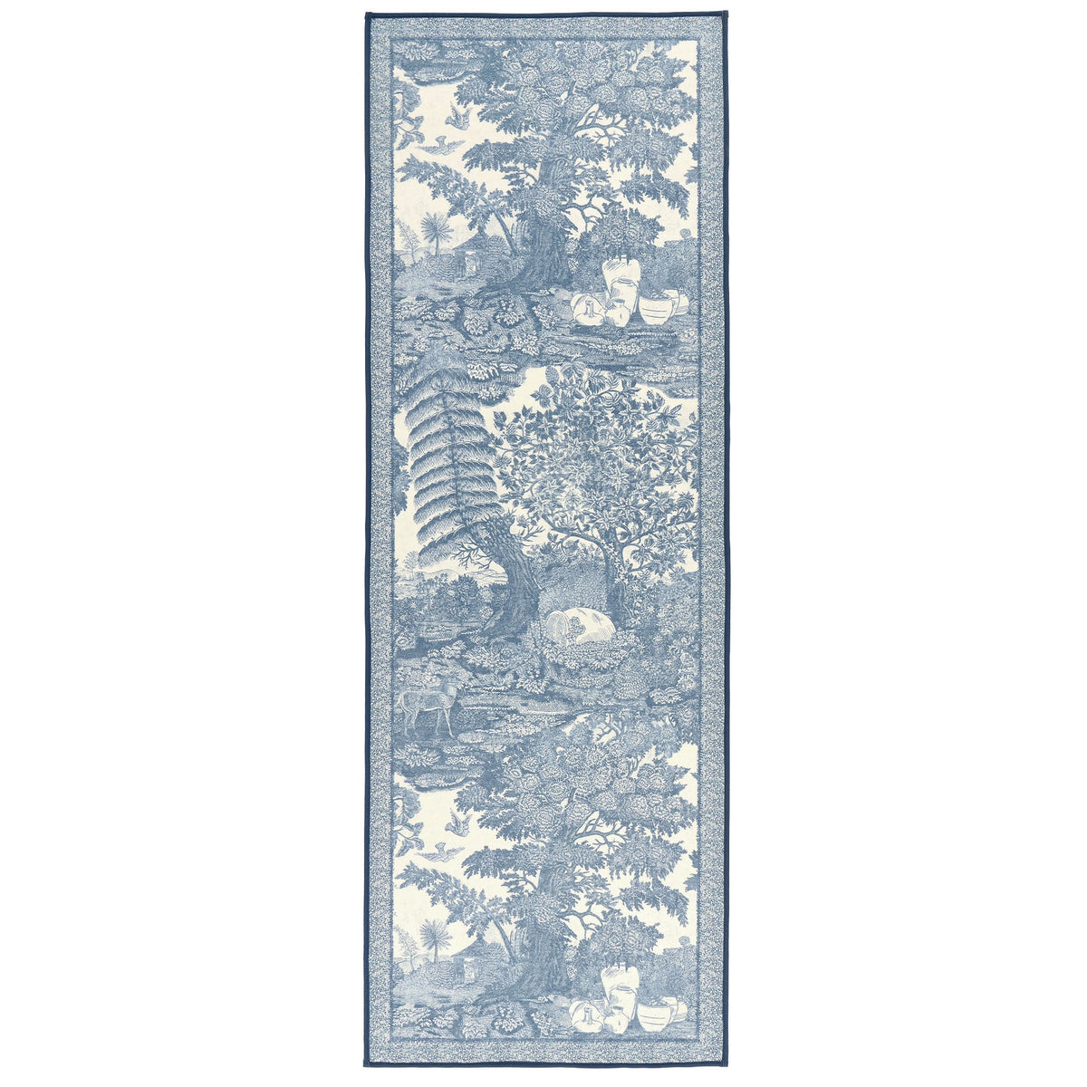 Sanderson by Highgrove x Hug Rug Eco-Washable Highgrove Toile Tetbury Blue