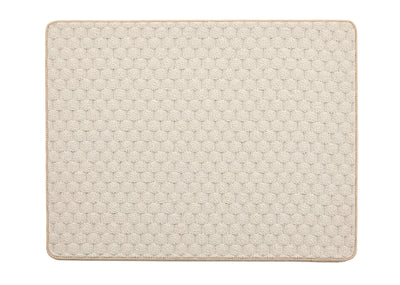 My Mat Sculptured Washable Honeycomb Ivory