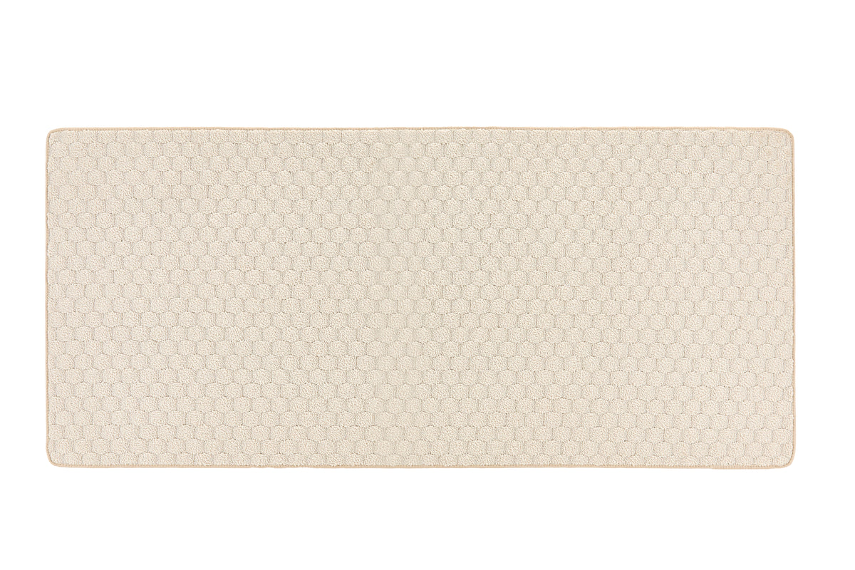 My Mat Sculptured Washable Honeycomb Ivory