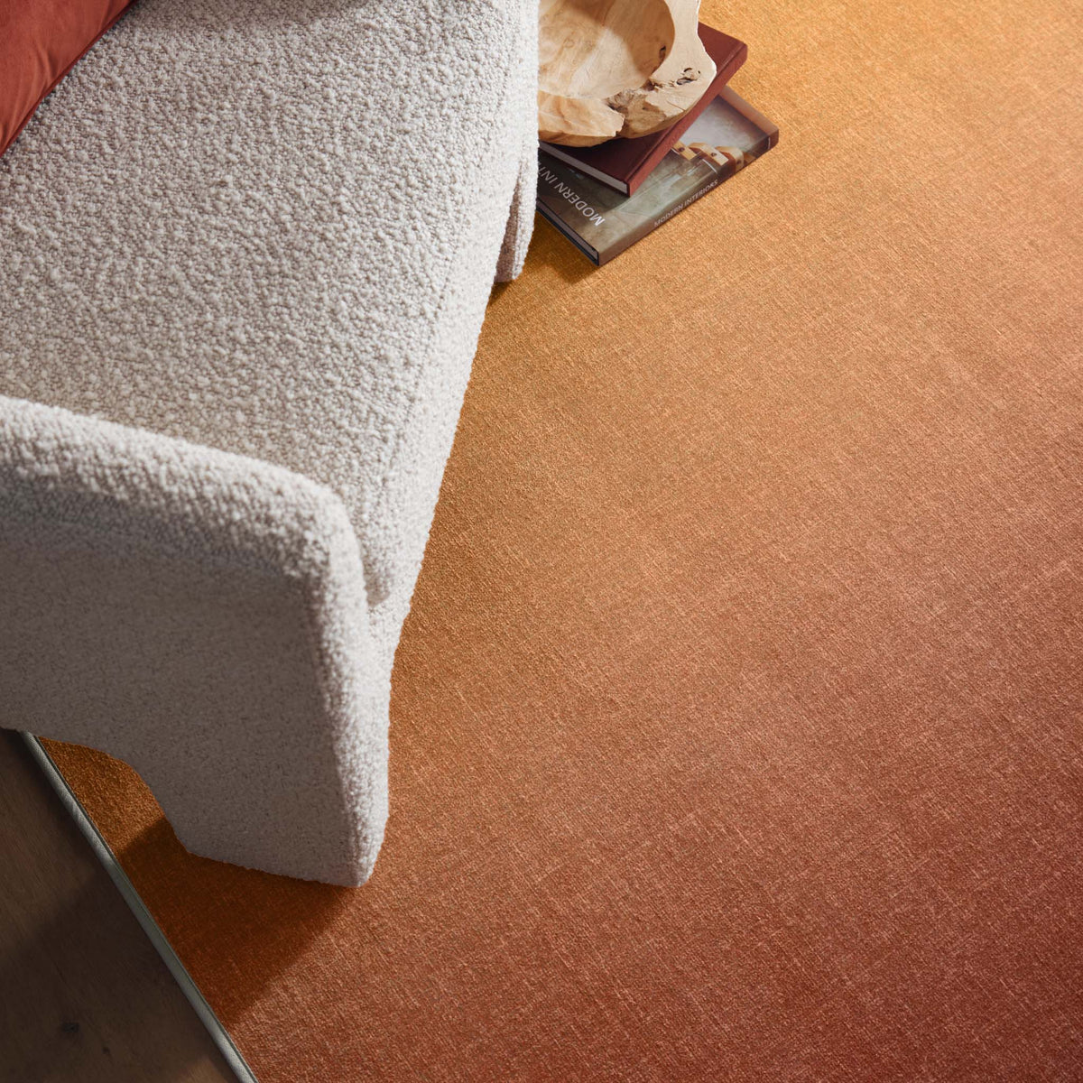 Hug Rug x Livingetc Eco-Washable Ombre Coral Rug