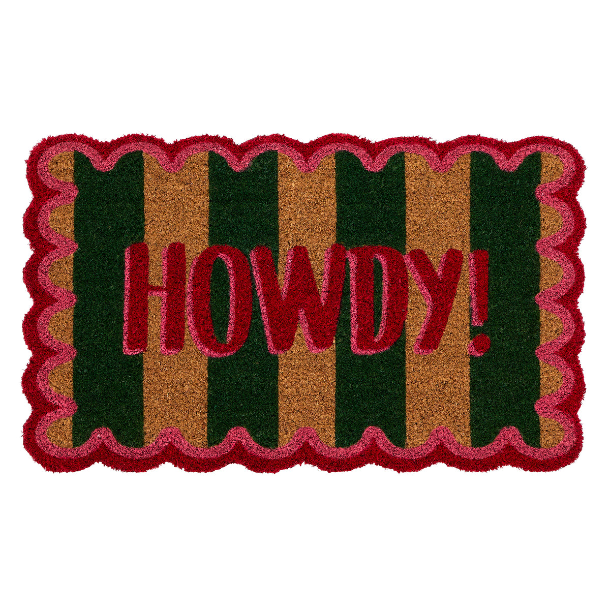My Mat Printed Coir Howdy Stripe