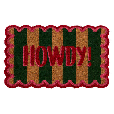 My Mat Printed Coir Howdy Stripe