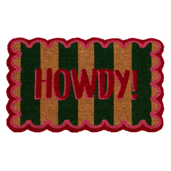 My Mat Printed Coir Howdy Stripe