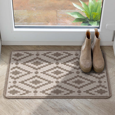 My Mat Stain Resistant Ikat Stone