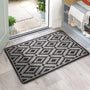 My Mat Stain Resistant Ikat Charcoal