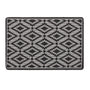 My Mat Stain Resistant Ikat Silver & Charcoal- Washable doormat featuring an Ikat Pattern.