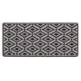 My Mat Stain Resistant Ikat Silver & Charcoal- Washable doormat featuring an Ikat Pattern.