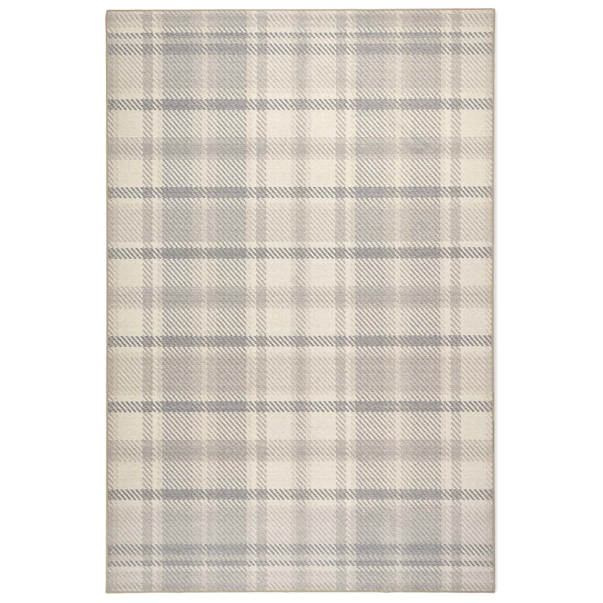 Hug Rug Eco-Washable Isla Plaid Natural