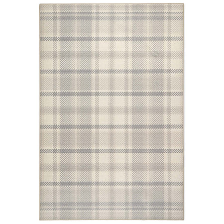 Hug Rug Eco-Washable Isla Plaid Natural