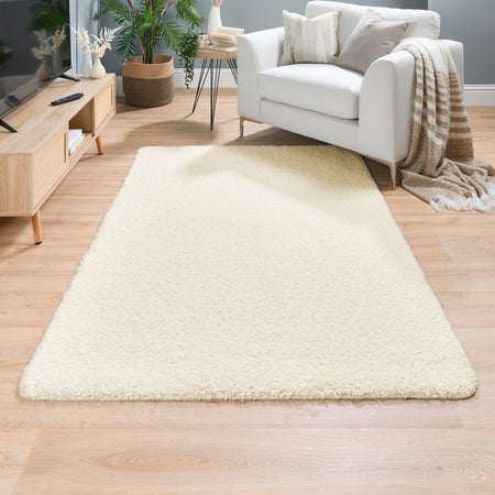 MadeNorth Shaggy Ivory Rug