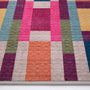 Hug Rug Eco-Washable Jude Geo Weave Bright