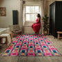 Hug Rug Eco-Washable Jude Geo Weave Bright