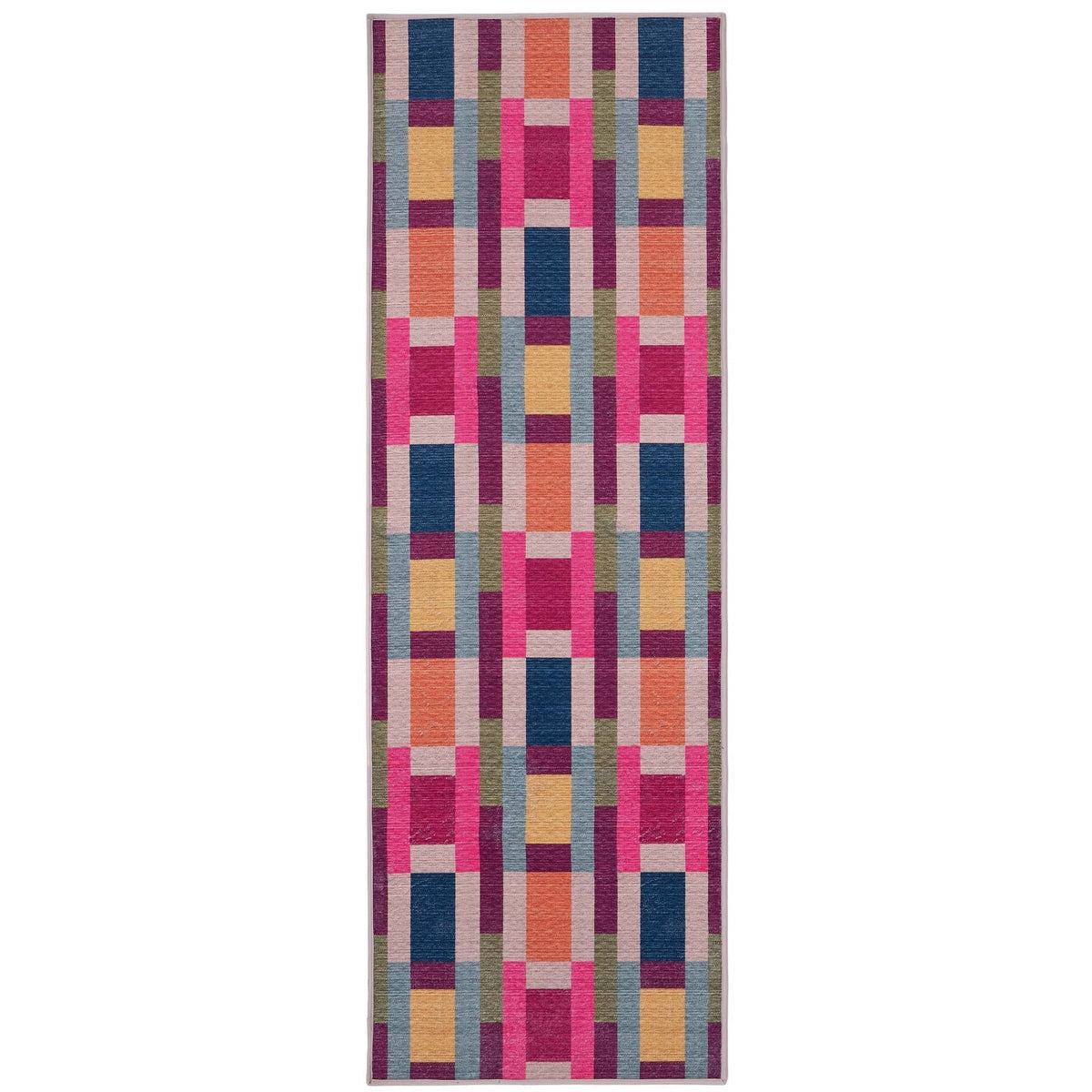 Huf Rug Hug Rug Eco-Washable Jude Geo Weave Bright - Phoenox Textiles
