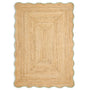 Origins Jute Scalloped Edge Green Rug
