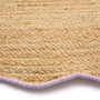 Origins Jute Scalloped Edge Lilac Rug