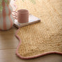Origins Jute Scalloped Edge Peach Rug