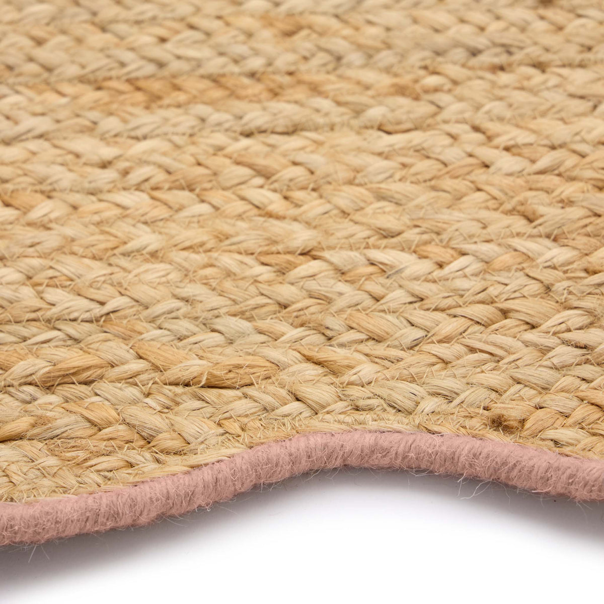 Origins Jute Scalloped Edge Peach Rug