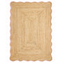 Origins Jute Scalloped Edge Peach Rug
