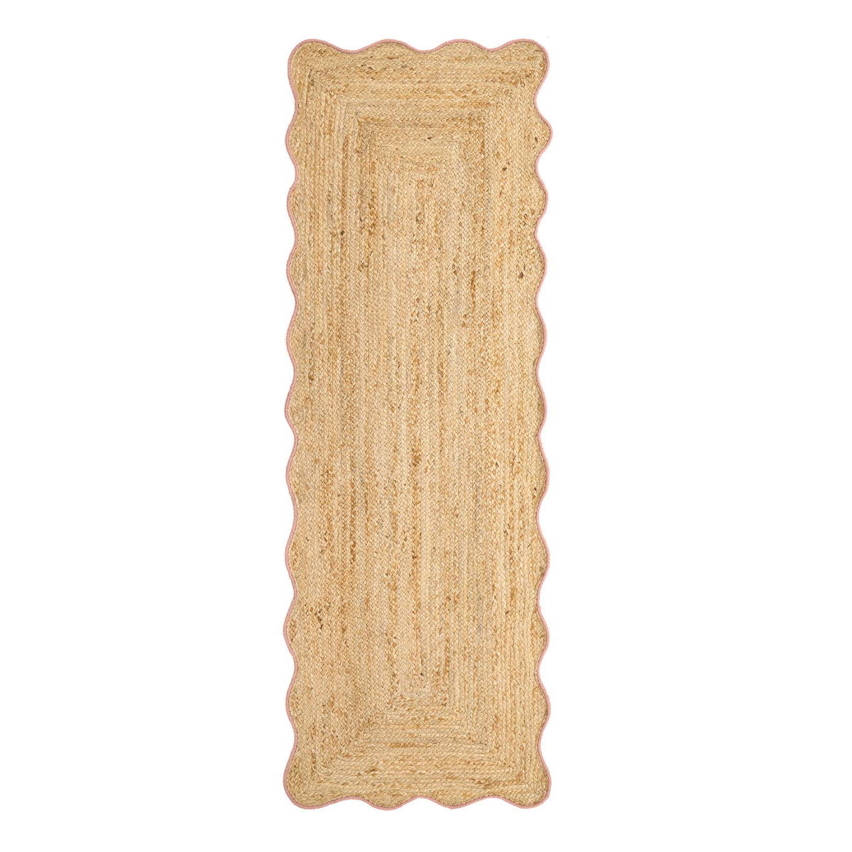 Origins Jute Scalloped Edge Peach Rug