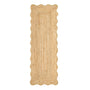 Origins Jute Scalloped Edge Yellow Rug