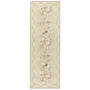 Sanderson By Highgrove x Hug Rug Eco-Washable Kitchen Garden Olive & Russet with a floral design.