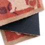 Kitty Cat Rust Doormat- 100% recycled cotton doormat featuring cats playing with yarn.