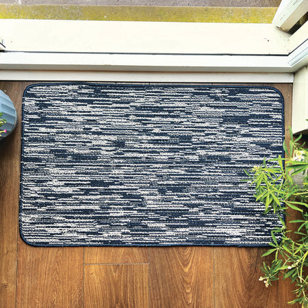 MadeNorth Stain Resistant Durable Navy Broken Stripe