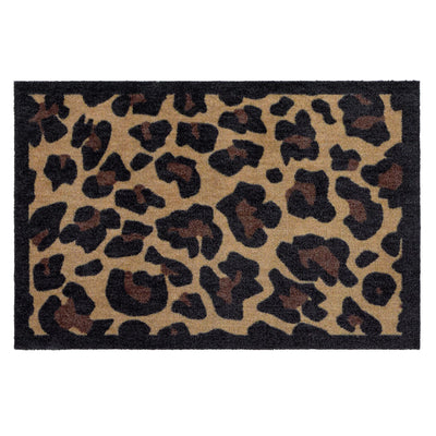 My Mat Nylon Indoor Pattern Leopard Border