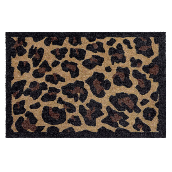 My Mat Nylon Indoor Pattern Leopard Border