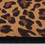 My Mat Printed Coir Leopard Border