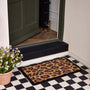 My Mat Printed Coir Leopard Border