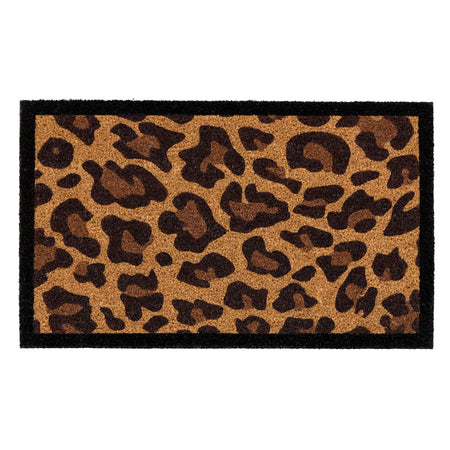 MadeBeyond Printed Coir Leopard Border