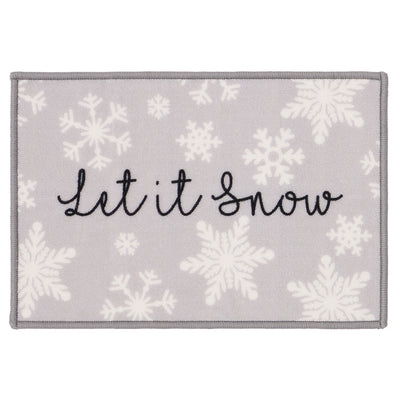 Floormatters Let it Snow Mat & Runner Set