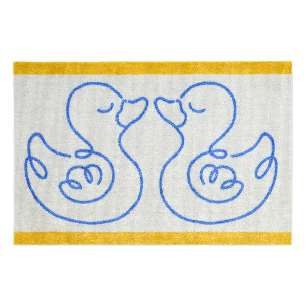 Dip & Drip Nylon Printed Bathroom Linear Ducks