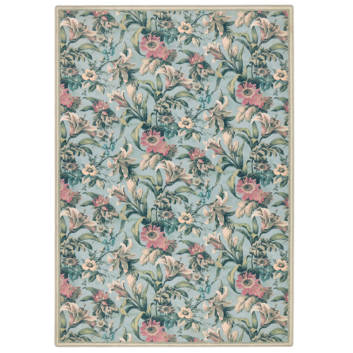 Hug Rug X Graham & Brown Lys Blue Eco-Washable